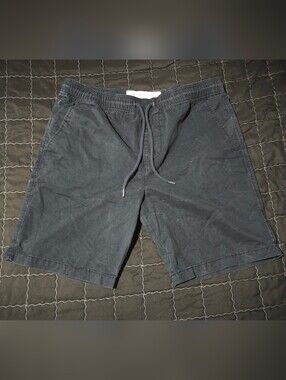 Aeropostale Men's Elastic Drawstring Casual Shorts Dark Blue Size 32